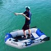 1 Person 175cm Fishing Boat Safety Inflatable Boat 0.7mm PVC Rowing Kayak Canoe Raft Dinghy Hovercraft Water Ship Board Floor ► Photo 1/5