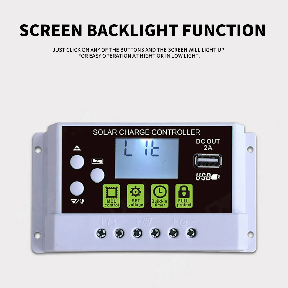 KYZ 10a/20a/30a Led Smart Lithium Battery Solar Street Light Charging Controller
