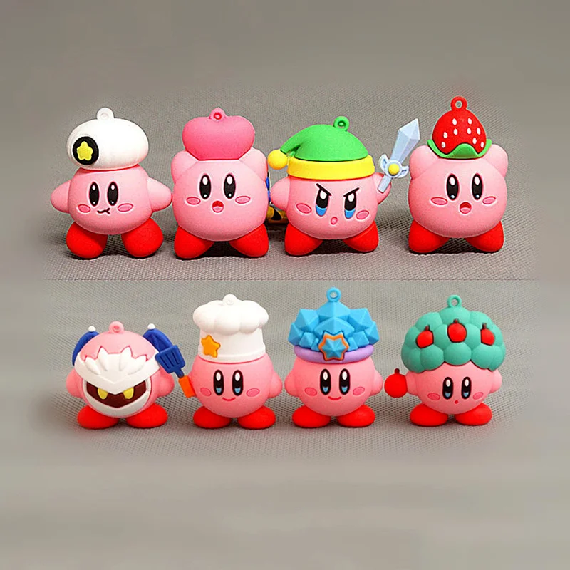 Kirby Аниме игры милый мультфильм Розовый kirby вадл ди ДУ собирать мини игрушки куклы