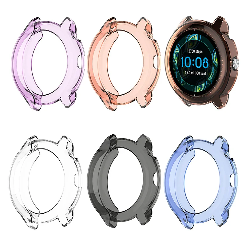 

Screen Protector Scratch-resistant Soft Watch Case for Garmin Vivoactive 3 Music Full Cover Bumper Light Tpu Shell Accessories