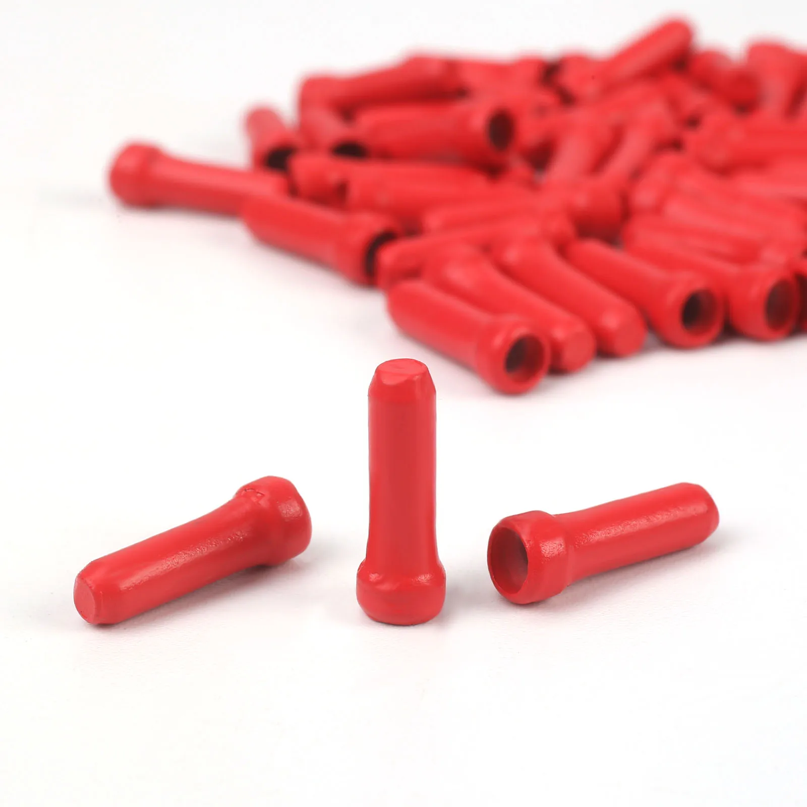 50 Pcs/lot MTB Bike Bicycle Brake Shifter Aluminum Inner Cable Tips Crimps Cycle Cycling Parts Derailleur Shift Cables End Caps