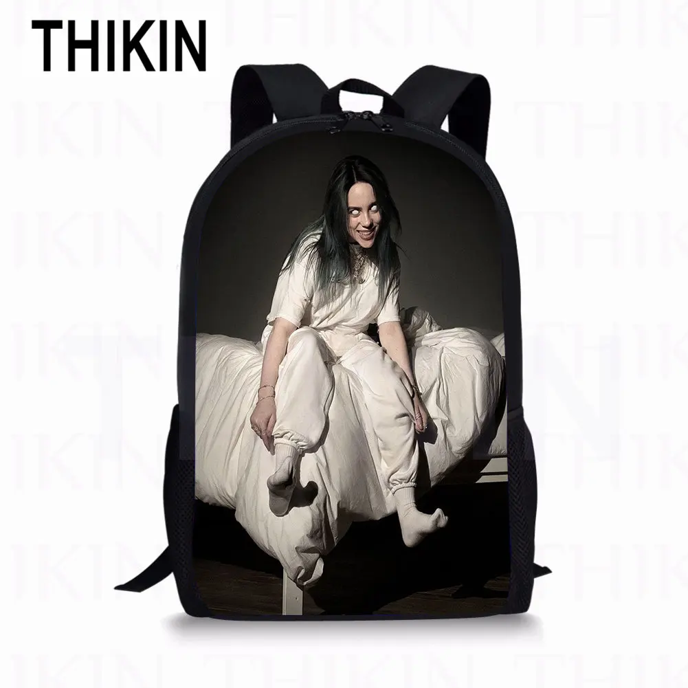 THIKIN Kids Мальчики школьные рюкзаки для девочек Billie Eilish печать молодежный рюкзак наборы 3 шт./компл. Детские классные сумки для книг на заказ - Цвет: as picture