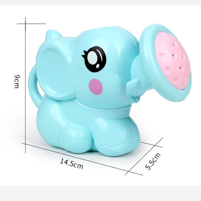 Baby Bath Toys Lovely Plastic Elephant Shape Water Spray for Baby Shower Swimming Toys Kids Gift Storage Mesh Bag Baby Kids Toy 6