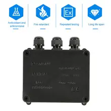 Корпус внешний корпус IP68 Водонепроницаемый 3 Способ Распределительная коробка электрический наружный Кабельный разъем домашний терминал огнестойкий