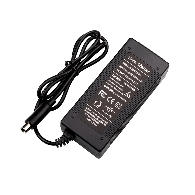 AUST Universal Hoverboard Charger 42V 2A Scooter Charger Power Adapter  Charger for 2 Wheel Self Balancing Hoverboard Scooter, Black