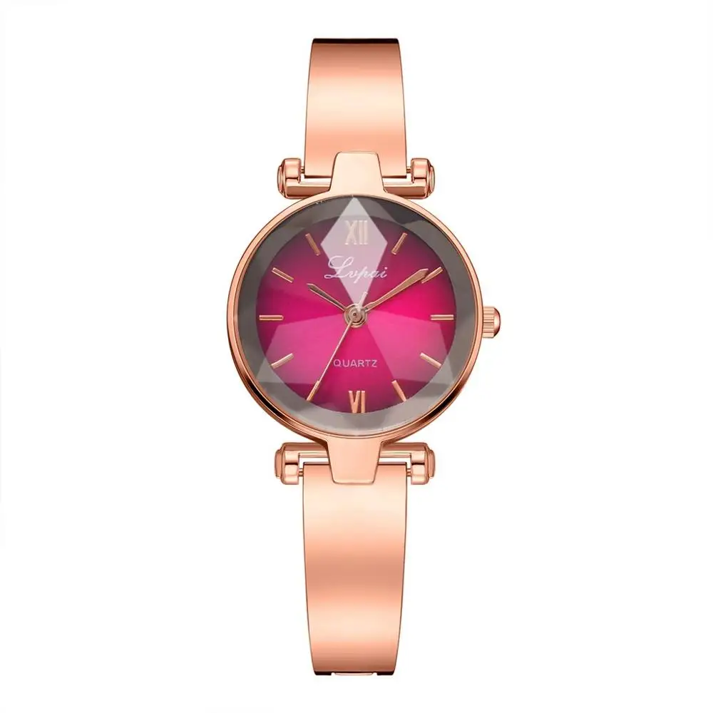 D Reloj Mujer элегантный браслет часы, женские наручные часы со стразами Нержавеющая сталь ремень женские кварцевые часы Relogio Femino - Цвет: D