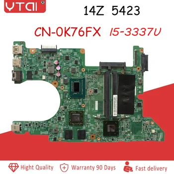 

14Z 5423 Motherboard for Dell Inspiron 14Z 5423 Laptop motherboard I5-3337U CN-0K76FX K76FX DMB40 HM77 100% tested intact