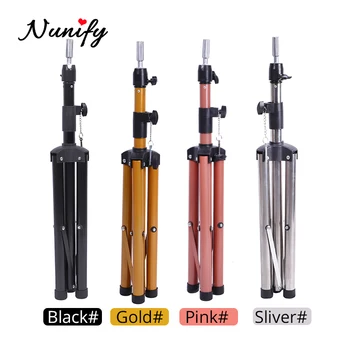 

Nunify Adjustable Tripod Headform Mannequin Head Wig Stand Prosthesis Doll Holder Brackets Model Hairdressing Training Hair Tool