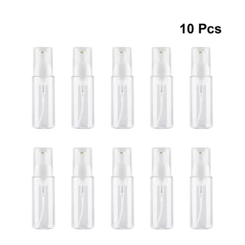 

10 Pcs Cosmetics Spray Bottle Refillable Foam 50ml Plastic Reusable Containers Bottle For Shower Gel Cleanser Travel Shampoo