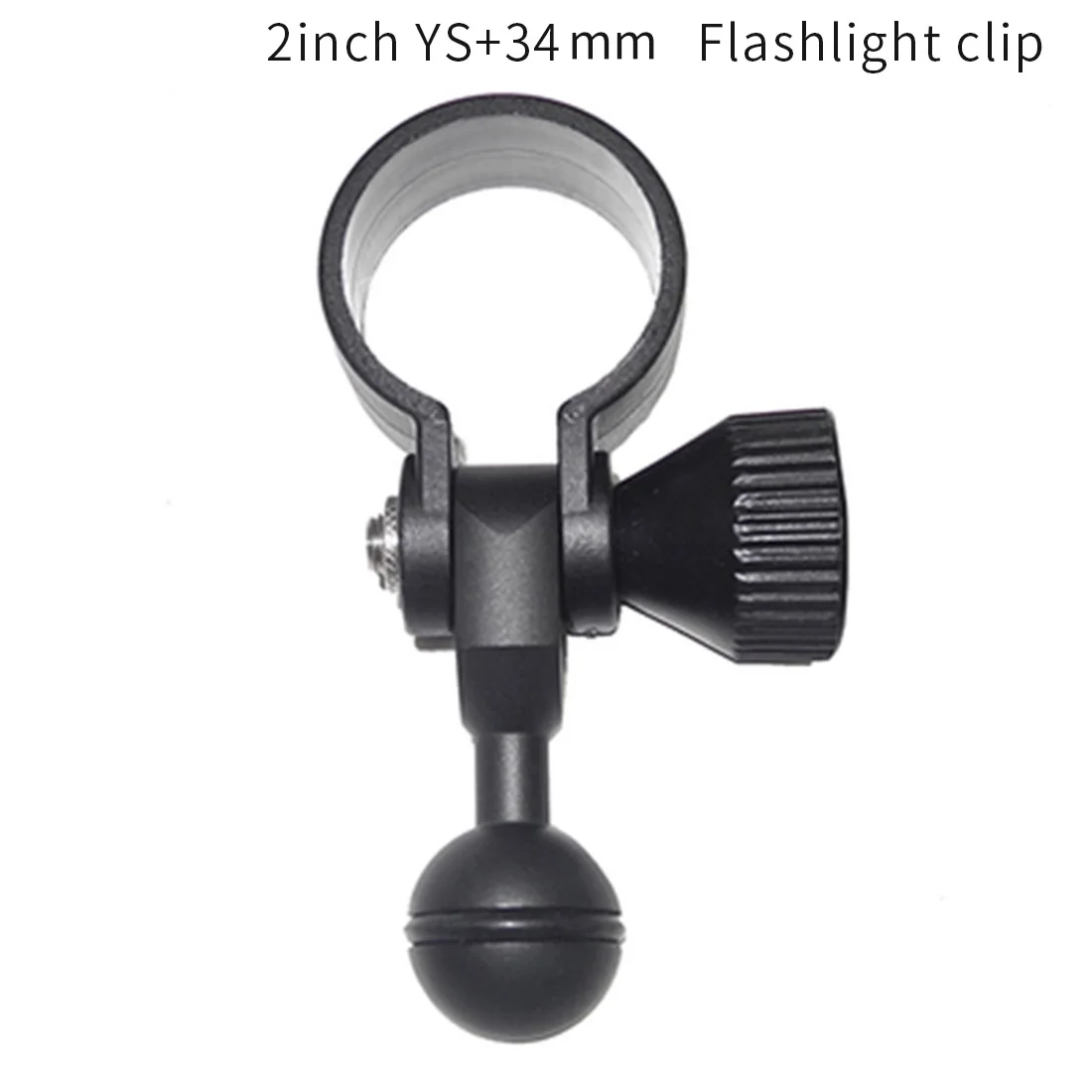 for 34mm light BGNing дайвинг фонарик зажим для 20-38 мм фонарь с 2 дюйма; YS Female; шаровой головкой DSLR спортивные камеры для подводной съемки с аксессуары - Цвет: for 34mm light