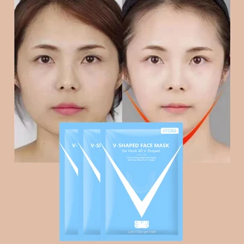 

1PC Lifting Facial Mask Double V Shaped Face Chin Slim & Lift Peel Off Mask Face Firming Mask Stretch Skin Care TSLM1