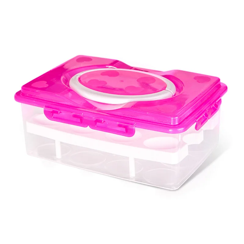 TENBROMAN ящик для хранения яиц Пластик свежесть два Слои Портативный хранилище для Еда организации Кухня для хранения