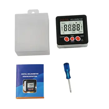 

Digital Inclinometer Electronic Protractor Aluminum Alloy Shell Bevel Box Angle Gauge Meter Measuring tool