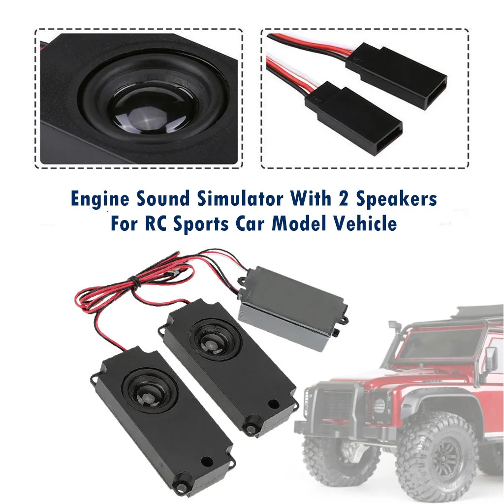 Remote control car accessories Throttle Linkage Groups Engine Sound Simulator With 2 Speakers For RC Model Car Z123 | Игрушки и хобби