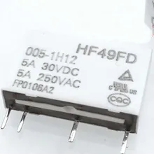 

1PCS 5V 12V Relay HF49FD 005-1H12 012-1H12 5A 4Pins Power Relay