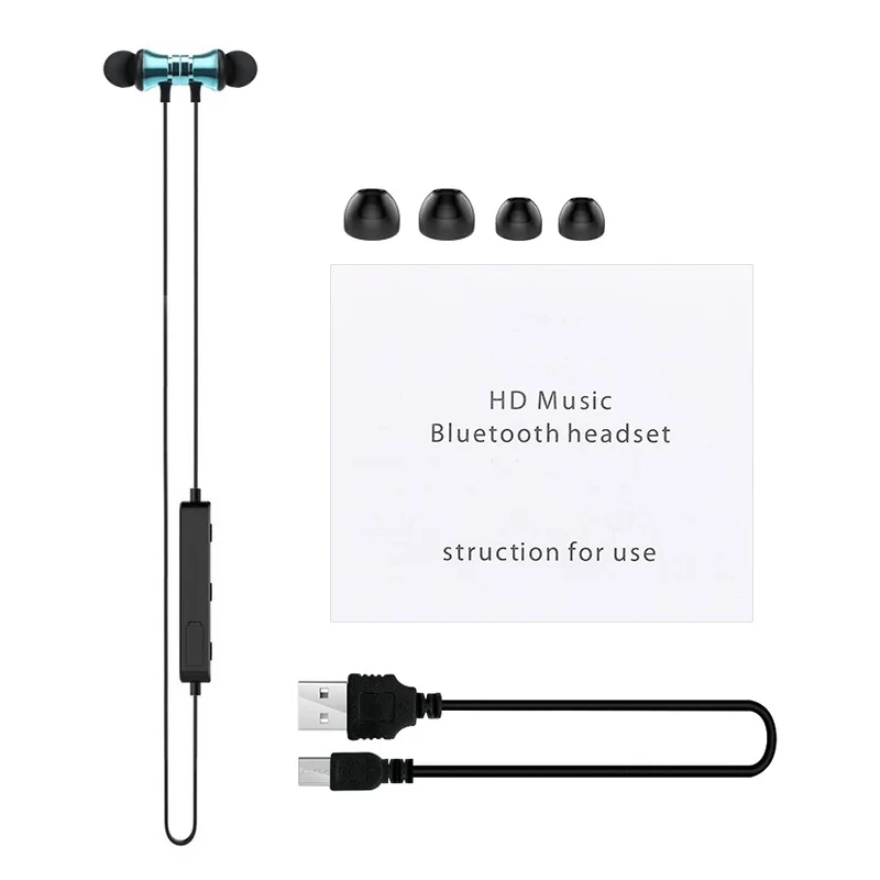 Waterproof sport Bluetooth Earphone Magnetic earphone XT-11 Wireless Sports Bass with Mic / Wireless Bluetooth Earphone M9