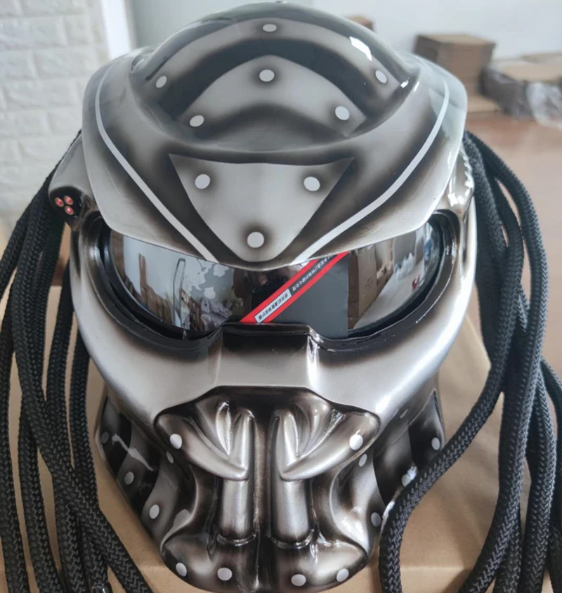 Motorfiets Predator Helm Flexibele Strip Verlichting Volledige Gezicht Dot  Hoge Kwaliteit Casco Moto Depredador Kleurrijke Lens|Helmets| - AliExpress
