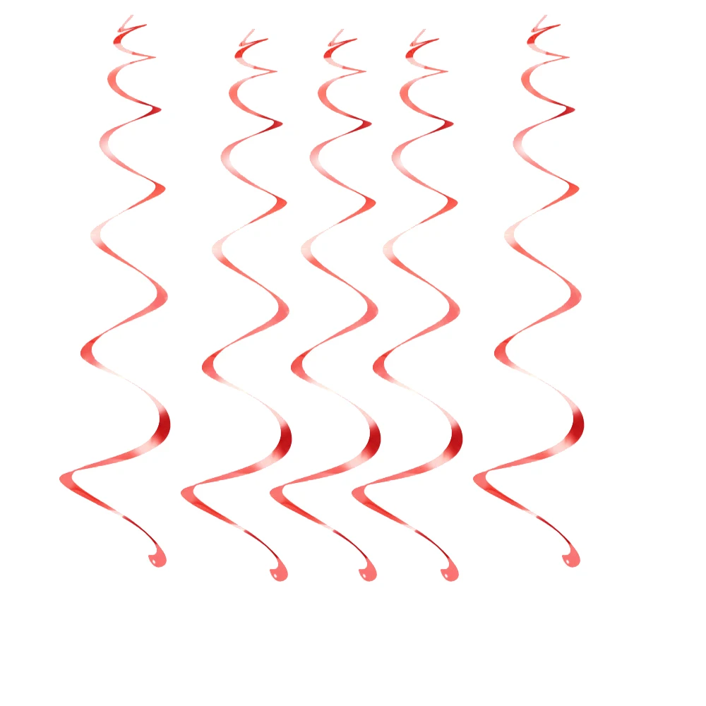 Счастливого Рождества фольги воздушный шар Санта Клаус Снеговик воздушный шар в форме дерева на Рождество год вечерние воздушные шары DIY украшения Набор принадлежностей - Цвет: 5pc red foil spiral
