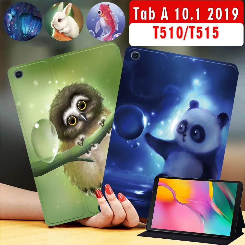 

For Samsung Galaxy Tab A 10.1 Inch 2019 T510/T515 Tablet Case Stand Protective Case + Free Stylus