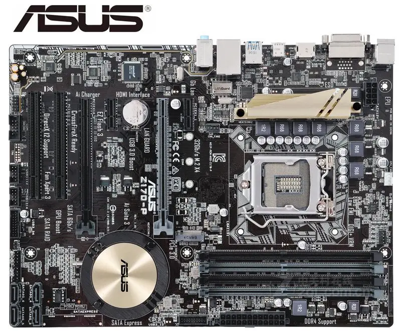 ASUS Z170-P motherboards DDR4 LGA 1151 boards USB3.0 USB2.0 HDMI 64GB Z170 USED Desktop motherboard