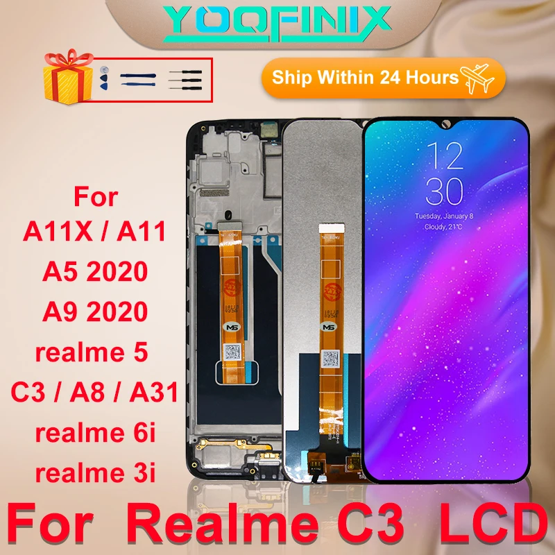 6 5 &quotОригинальный дисплей для Realme C3 сенсорный экран дигитайзер запасные части LCD