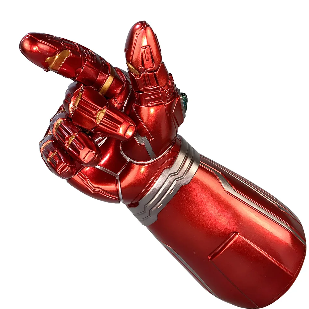 Взрослые Мстители Endgame IronMan Infinity Gauntlet камни подвижный Халк светодиодный светильник Косплей танос человек латексные перчатки оружие супергероя