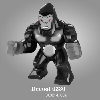 

Decool 0230 Nature animal white Biggorilla figures building block parts diy bricks educational toys for children gifts