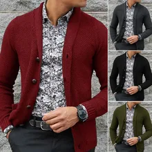 2019New Thick New Fashion Brand Sweater For Mens Cardigan Slim Fit Jumpers Knitwear Warm Autumn Korean Style Casual Clothing Men