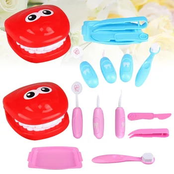 

2 Sets of Doctor Toy Role Play Teeth Check Toy Doctor Toy for Children