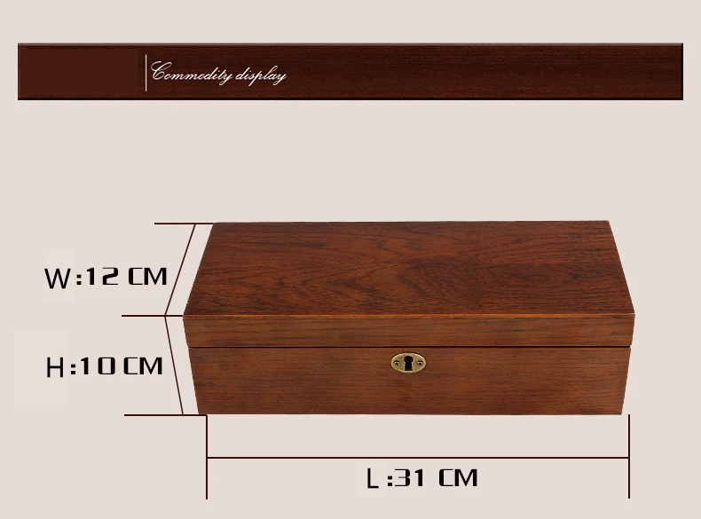 2022 New Luxury 5 Slots Solid Wooden Watch Box Watch Holder Wood Jewelry Organizer Box for Man Gift