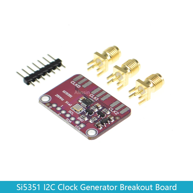 Настольная плата для генератора часов Si5351A Si5351 I2C 3-5 в постоянного тока модуль