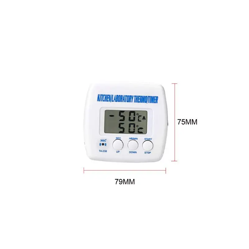 Digital Food Temperature Meter Timer Lcd Display Long Probe Cooking Meat BBQ Grill Liquids Kitchen Temperature Measuring Tools