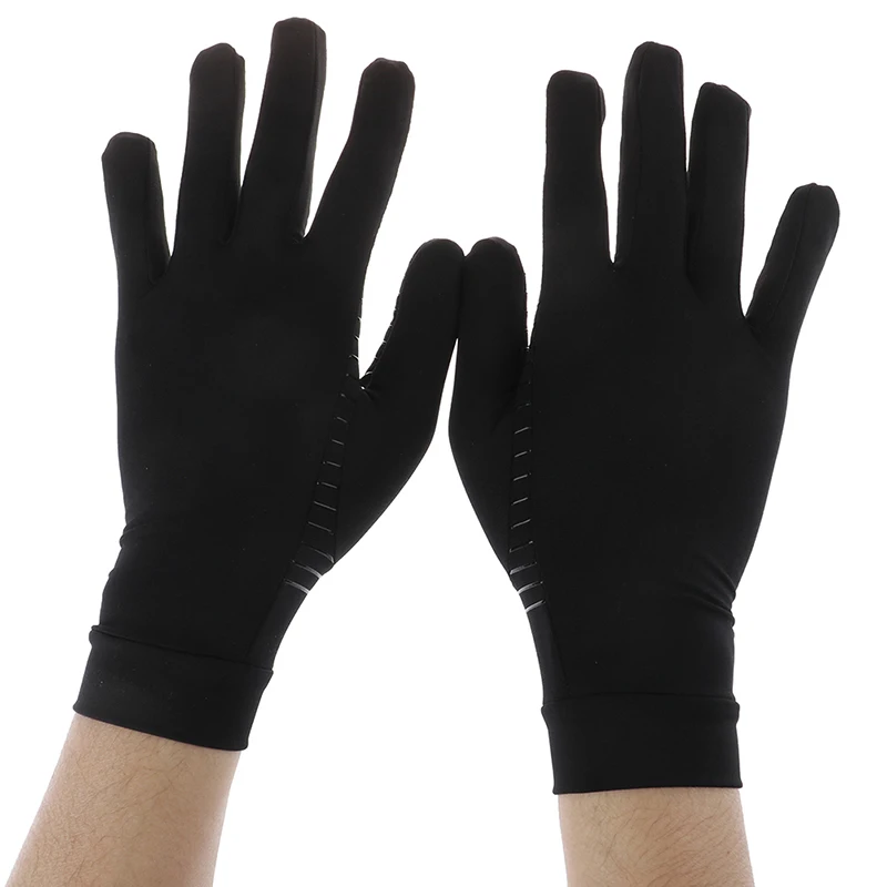 1Pair  Copper fiber Therapy Compression Gloves Hand Arthritis Joint Pain Relief Half Full Finger  Therapy Gloves for Women Men