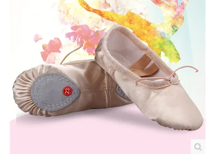 

Children Grading Test Ballet Shoes Soft Bottom Shoes Satin Satin Young Children Nation Performance Adult Practice Shoes