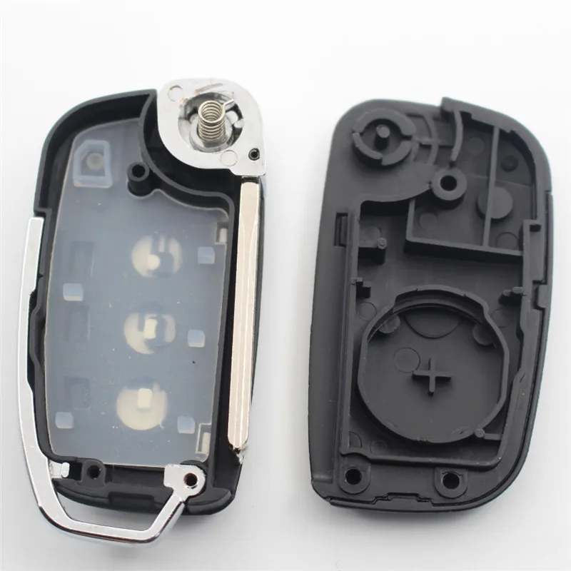 XIEAILI Replacement 3Button Modified Flip Folding Remote Key Shell for Hyundai I30/IX35/Verna Kia K5/Rio/Picanto/Ceed K05 Key Case Car Remote Key Car Key Car Key Shell Key Shell