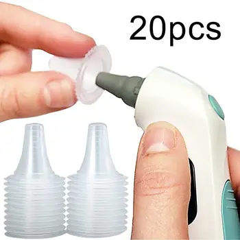 

Hot Sale High Quality 20Pcs Disposable Soft Ergonomic Earmuffs Non Contact Ear Thermometer Reusable Probe Cover