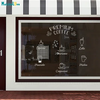 

Custom Store Opening Hours Wall Stickers Business Work Time Decals For Coffee Restaurant Storefront Window YT5409