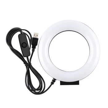 

3.6 Inch LED Selfie Ring Light USB Ring Lamp Photo Video Camera Phone Light Ringlight For Live Video YouTube Fill Light