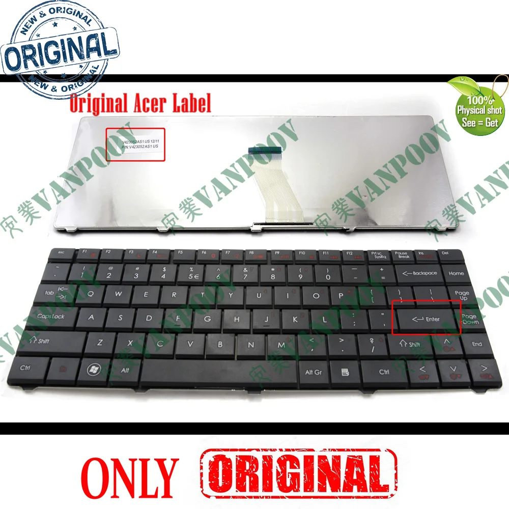 Новая клавиатура для ноутбука Acer Aspire 4332 4732 4732Z eMachines D525 D725 GATEWAY NV40 NV42 NV44 NV48 NV4800