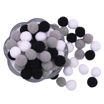 

Soft Pom Poms Fur Ball Pompoms Kids Toys Crafts DIY Apparel Sewing Fabric Supplies Home Wedding Decoration 100pcs 15/20/25mm