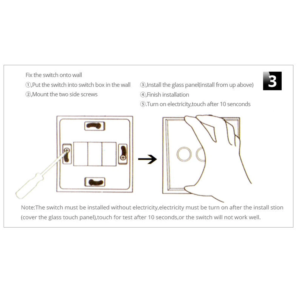 Multifunction Panel Switch Wireless Wall Switch Light Way 220V White Touch Switch Lightswitch Led Smart Control On-Off