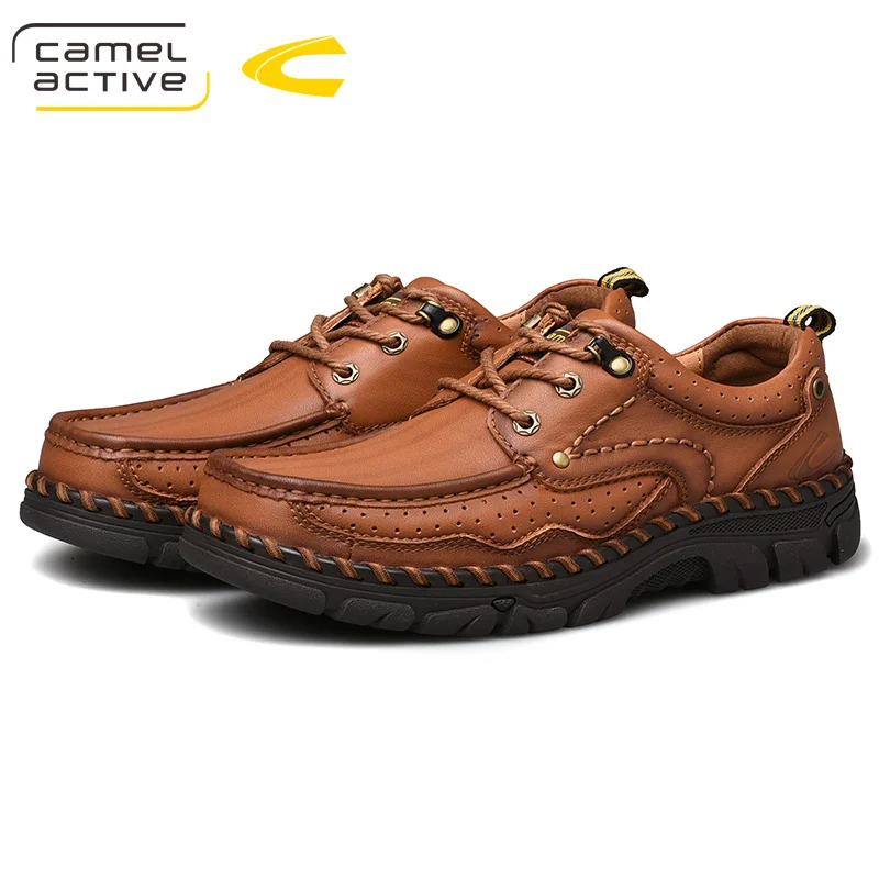 Camel Active, новинка, Мужская Уличная походная обувь, осень, натуральная кожа, Нескользящие, дышащие, мягкие, водонепроницаемые, для альпинизма, треккинга, кроссовки
