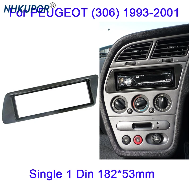 Одинарная магнитола 1 Din для PEUGEOT (306) 1993-2001 DVD стереопанель крепление на приборную