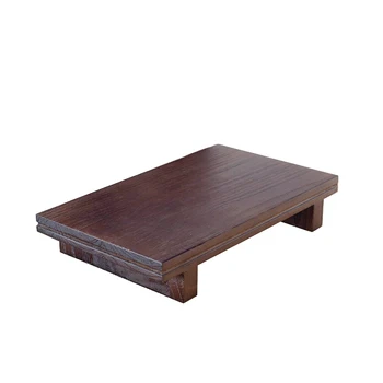 

Burning tung wood minimalist tatami stool Japanese style low solid and room chair simple bay window