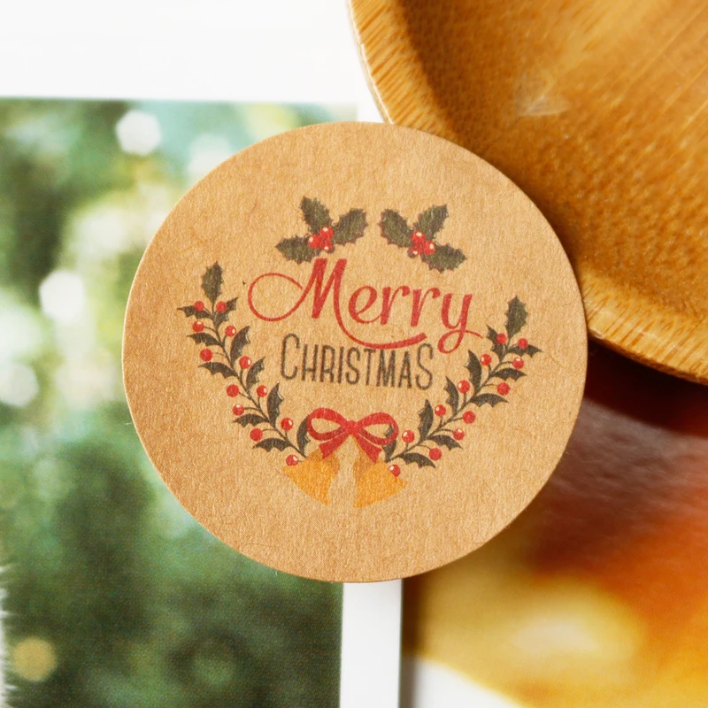 

108pcs Santa Claus Gift Seal Sticker Scrapbooking Merry Christmas Jingle Bell Baking Packaging Biscuit Bag Label Sealing Sticker