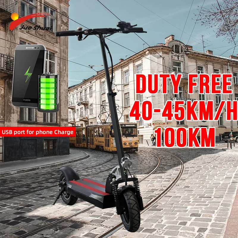 

48V 500W Electric Scooter For Adult Big Hoverboard Single Motor Connector with Mobile Electric Scooter Two Colors E Kick Scooter