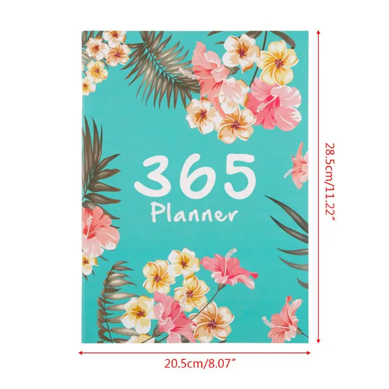 365 Day A4 Agenda Schedule Notebook Monthly Planner Diary Organizer Magazines 19QA