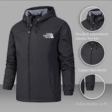 

QIWN Winter Thin Jacket Single-layer Outdoor Jacket Men's Jacket windproof and Waterproof Jacket mountaineering Fishing Jacket