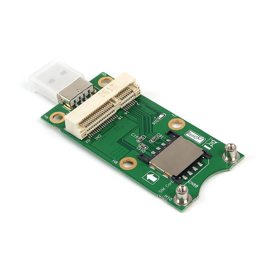 Мини PCI-E беспроводной WWAN к USB 2,0 адаптер карта с sim-картой слот для WWAN/LTE модуль 3g/4G для HUAWEI EM730 для SAMSUNG zte