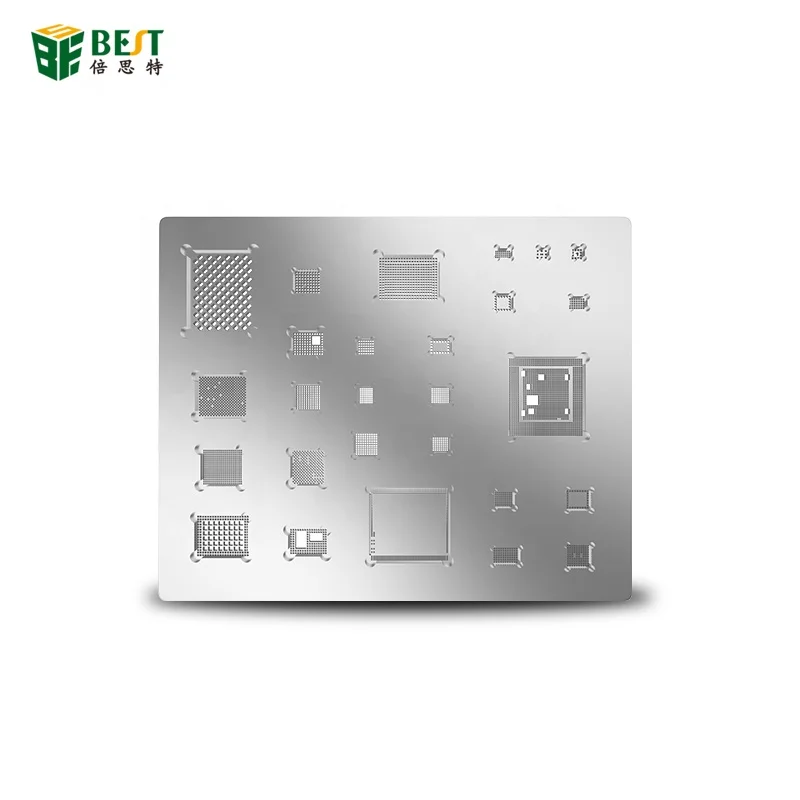 BEST-A12 универсальный BGA IC чип трафареты с подогревом шаблон реболлинг трафарет для